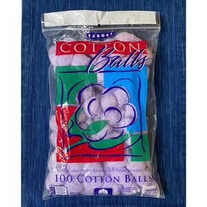 Vintage 1997 Unopened Target Store Brand Purple Cotton Balls Prop 74B